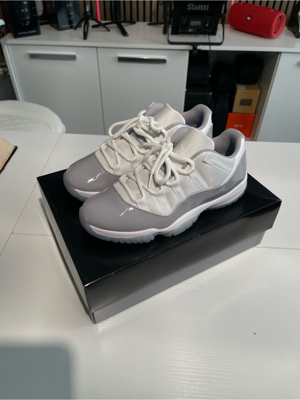 Mens Jordan 11 Lows Cool Grey